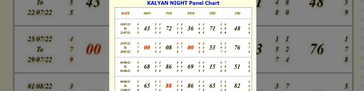 A Beginner’s Guide to Night Kalyan Chart Interpretation